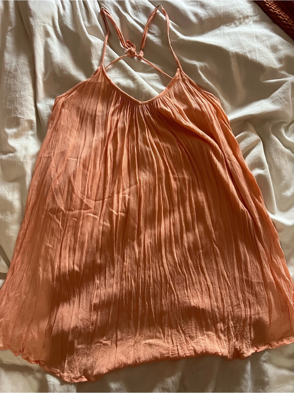 Roxy Peach beach cover dress